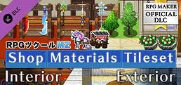 RPG Maker MZ - Shop Materials Tileset - Interior / Exterior