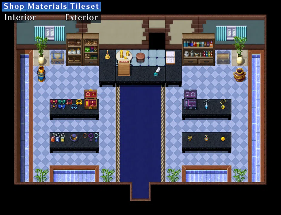 RPG Maker MZ - Shop Materials Tileset - Interior / Exterior Screenshot 3
