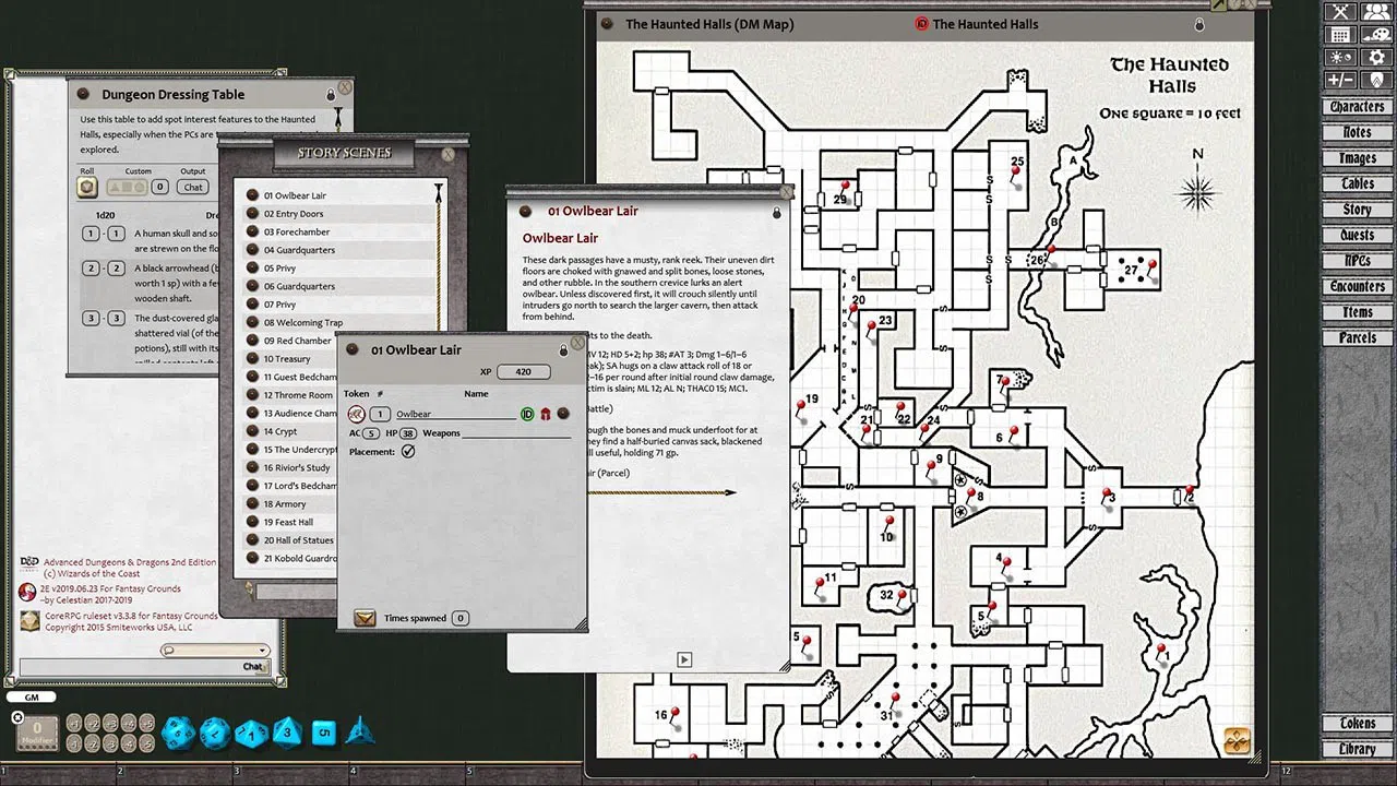 Fantasy Grounds - D&D Classics: FRQ1 Haunted Halls of Eveningstar (2E) Screenshot 3