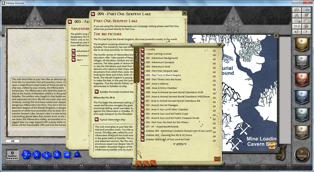Fantasy Grounds - 3.5E/PFRPG: A01: Crypt of the Sun Lord Screenshot 1