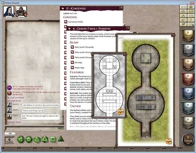 Fantasy Grounds - 4E: Lands of Darkness #1: The Barrow Grounds Screenshot 2