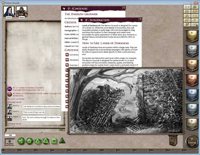 Fantasy Grounds - 4E: Lands of Darkness #1: The Barrow Grounds Screenshot 1