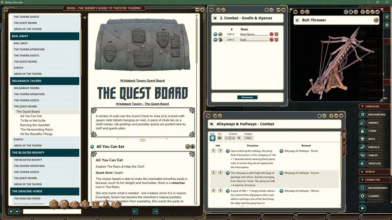 Fantasy Grounds - The Seeker's Guide to Twisted Taverns Screenshot 0