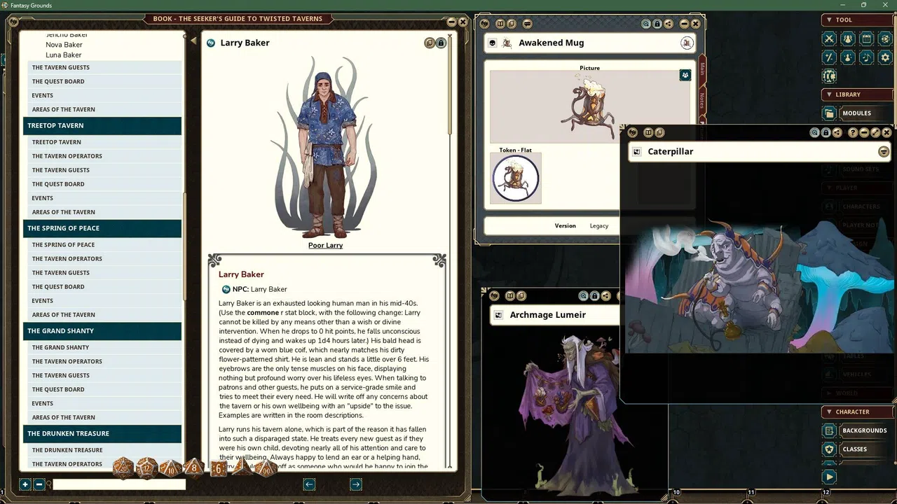 Fantasy Grounds - The Seeker's Guide to Twisted Taverns Screenshot 2