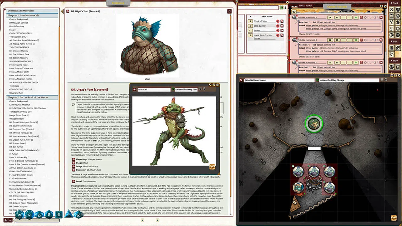 Fantasy Grounds - Pathfinder 2 RPG - Sky King's Tomb AP 2: Cult of the Cave Worm Screenshot 2