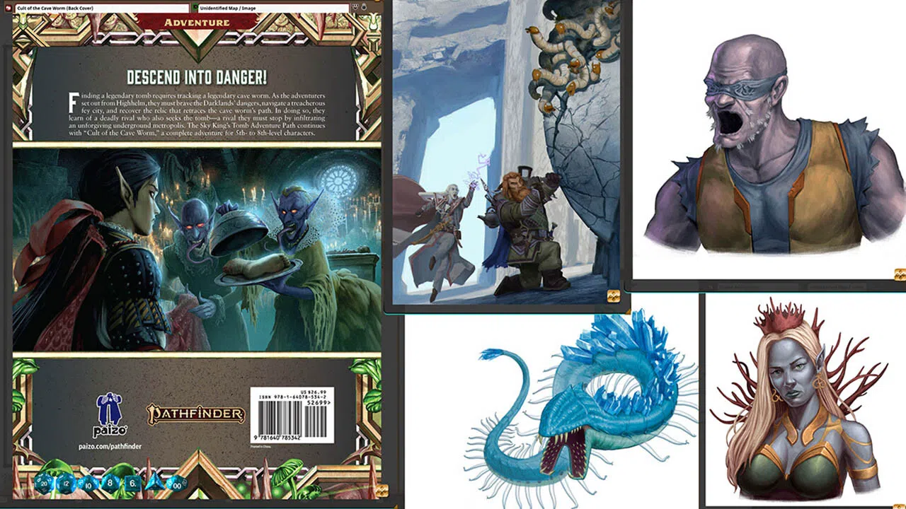 Fantasy Grounds - Pathfinder 2 RPG - Sky King's Tomb AP 2: Cult of the Cave Worm Screenshot 0