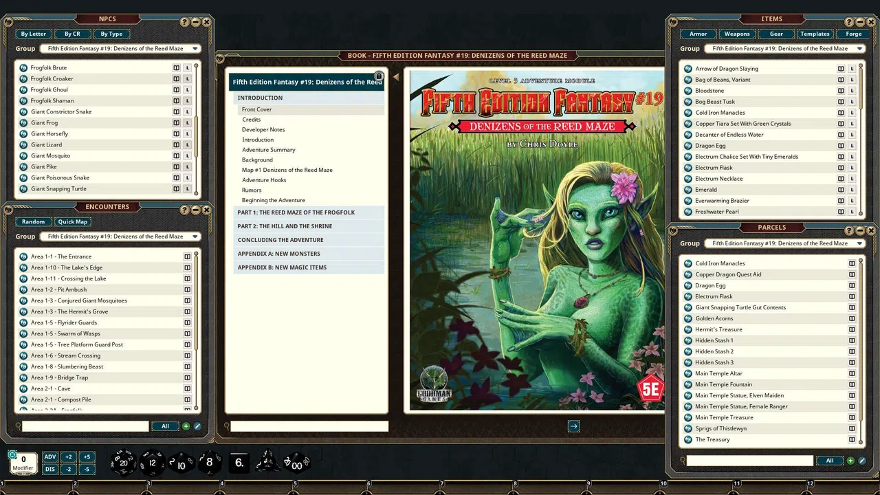 Fantasy Grounds - Fifth Edition Fantasy #19: Denizens of the Reed Maze Screenshot 3