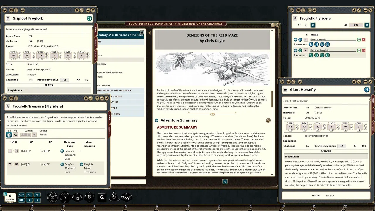 Fantasy Grounds - Fifth Edition Fantasy #19: Denizens of the Reed Maze Screenshot 1