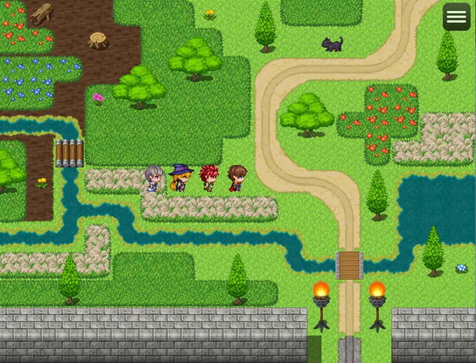 RPG Maker MV - Winding Road and Grassland Tileset Screenshot 2