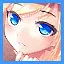 Blue horny eyes icon