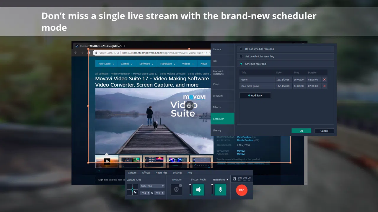 Movavi Video Suite 18 - Video Making Software - Edit, Convert, Capture Screen, and more Screenshot 3