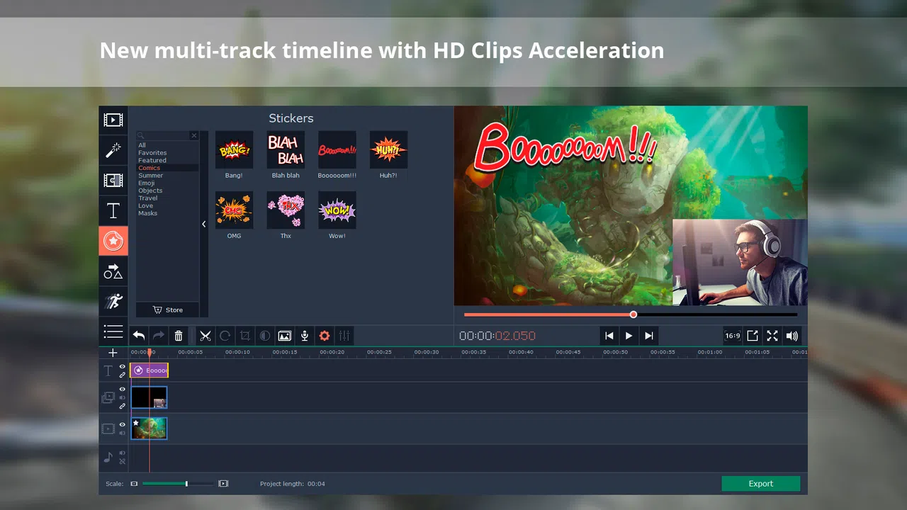Movavi Video Suite 18 - Video Making Software - Edit, Convert, Capture Screen, and more Screenshot 1
