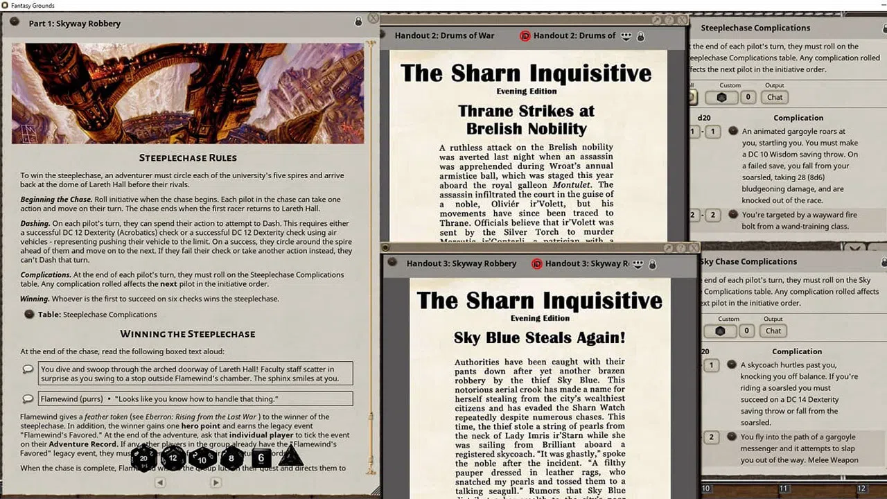 Fantasy Grounds - D&D Adventurers League EB-07 Song of the Sky Screenshot 2