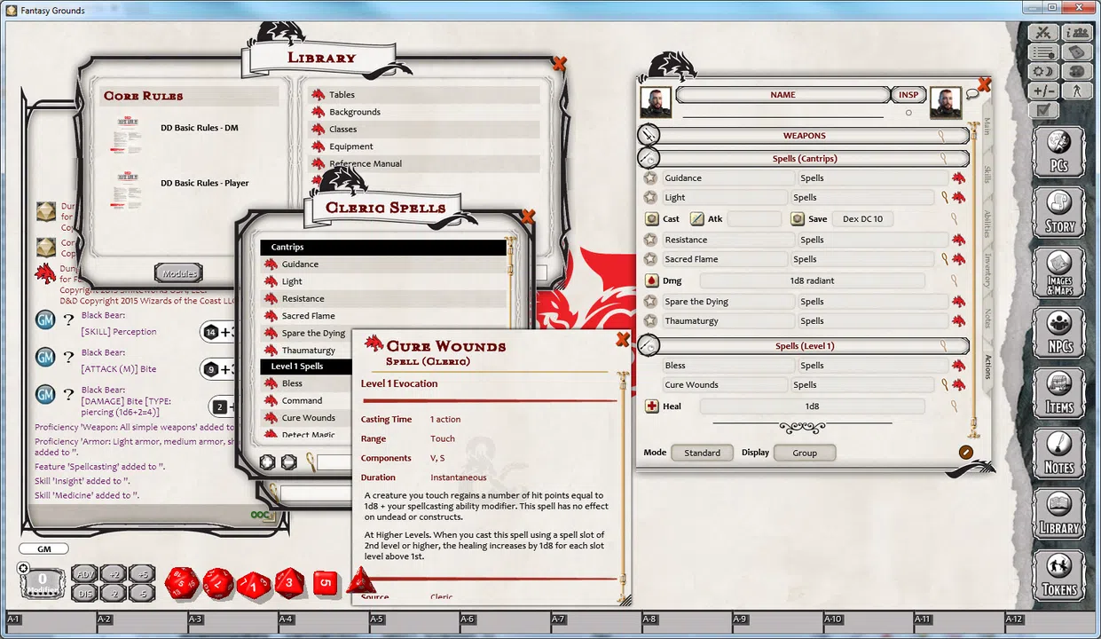 Fantasy Grounds - D&D Basic Rules and Theme Screenshot 0