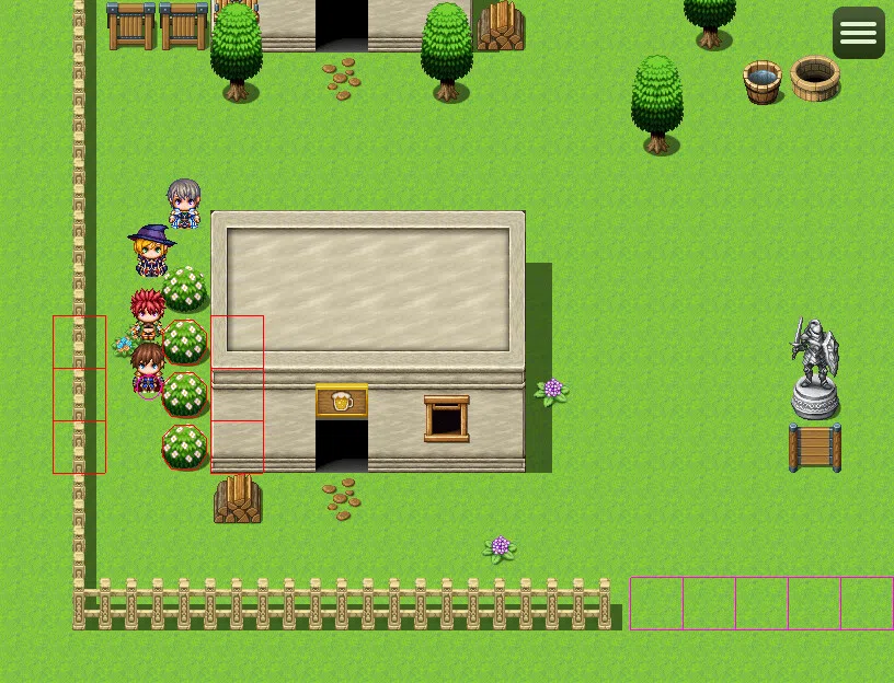 RPG Maker MZ - Rosedale Collision Altering Plugin Screenshot 6