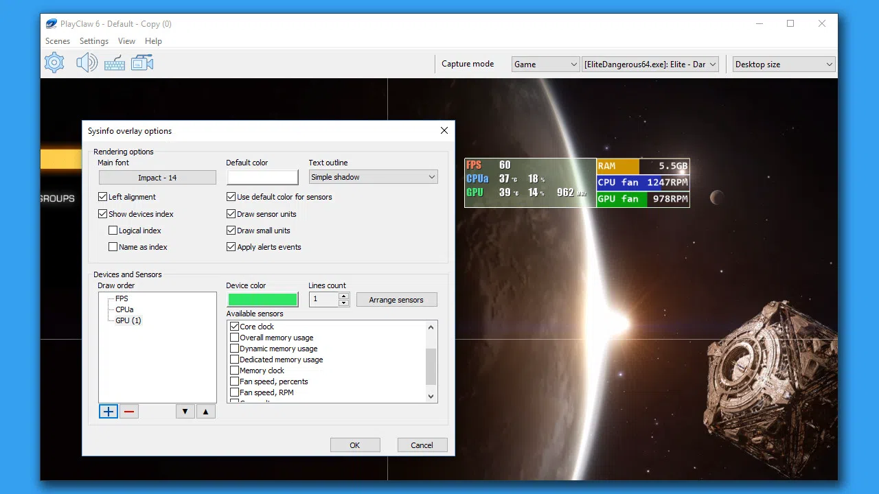 PlayClaw :: Overlays, Game Recording & Streaming Screenshot 1