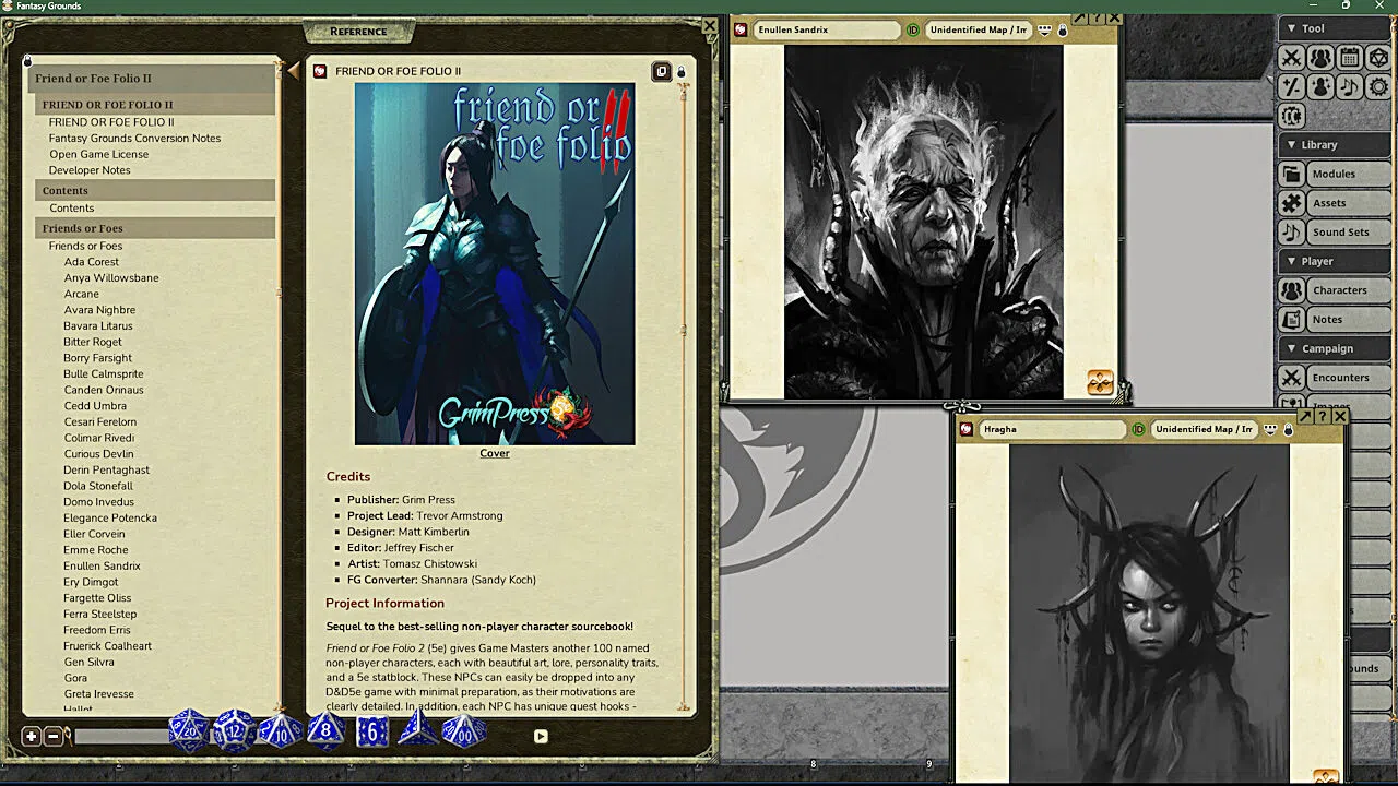 Fantasy Grounds - Friend or Foe Folio 2 (5E) Screenshot 1