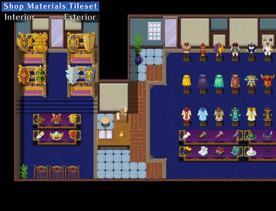 RPG Maker MV - Shop Materials Tileset - Interior / Exterior Screenshot 1