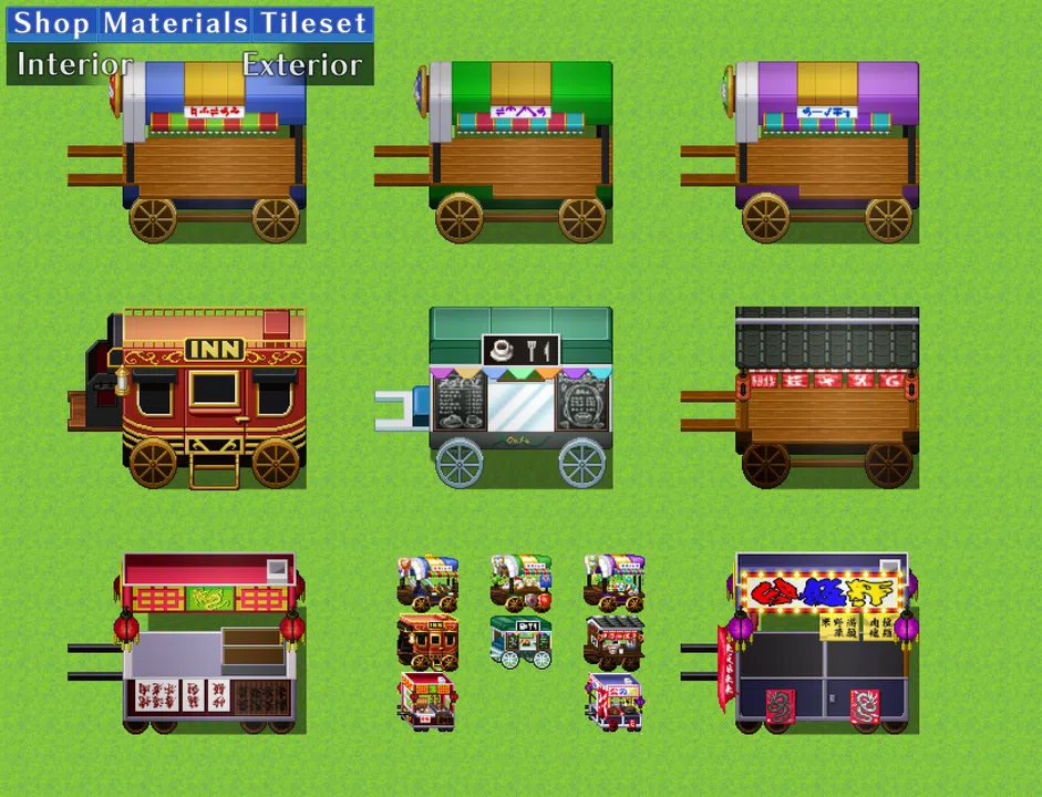 RPG Maker MV - Shop Materials Tileset - Interior / Exterior Screenshot 7