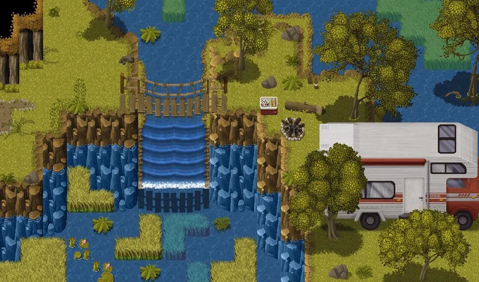 RPG Maker MV - Country Woods Add-on Forest Lake Screenshot 1