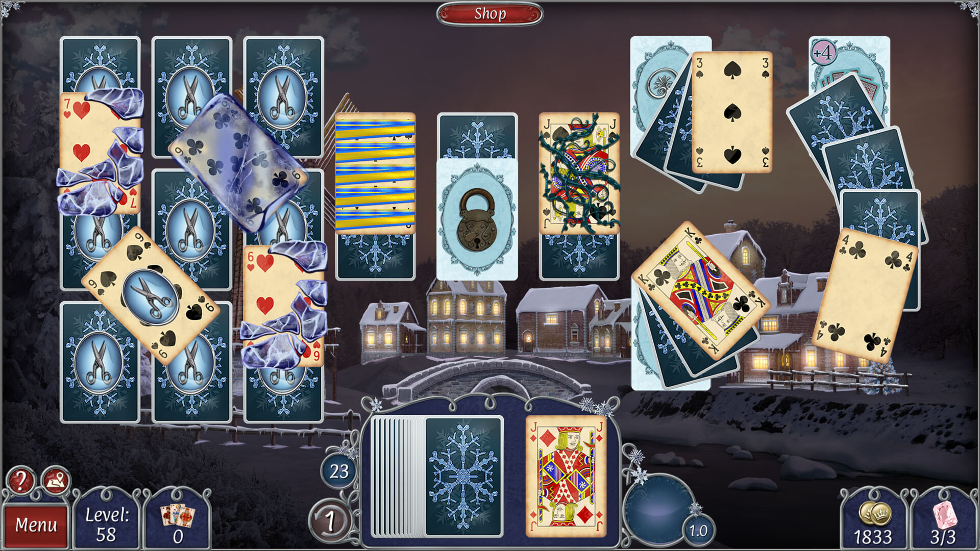 Jewel Match Solitaire Winterscapes 3 - Collector's Edition Screenshot 1