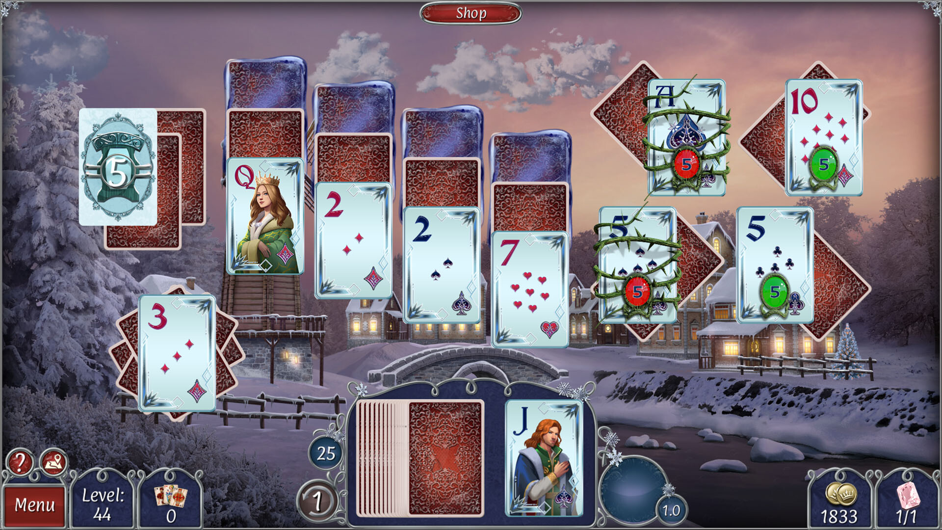 Jewel Match Solitaire Winterscapes 3 - Collector's Edition Screenshot 4