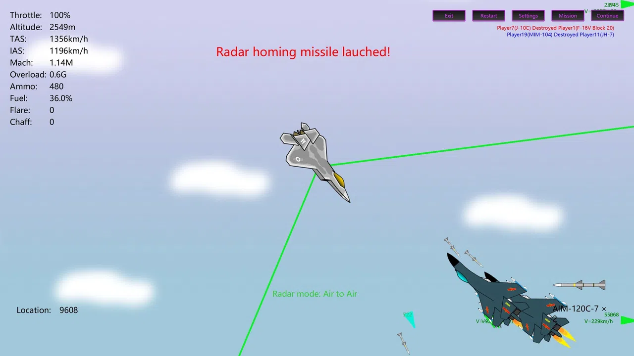 2D Dogfight - Lord of Sky Screenshot 0