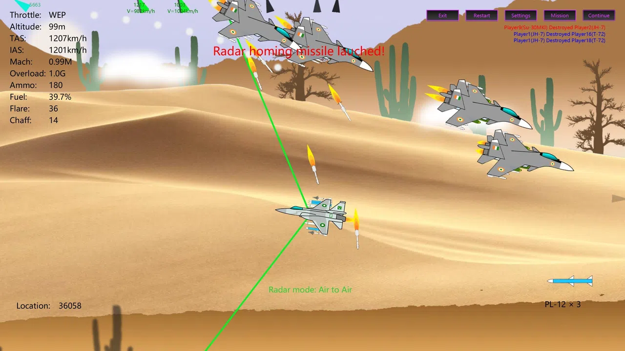 2D Dogfight - Lord of Sky Screenshot 2