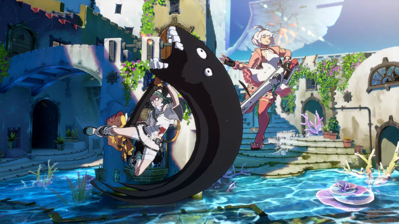 GGST Additional Battle Stage 5 - Fallen Prayer, Engulfed Lives Screenshot 1