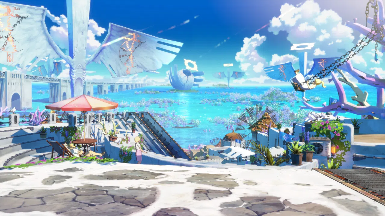 GGST Additional Battle Stage 5 - Fallen Prayer, Engulfed Lives Screenshot 4