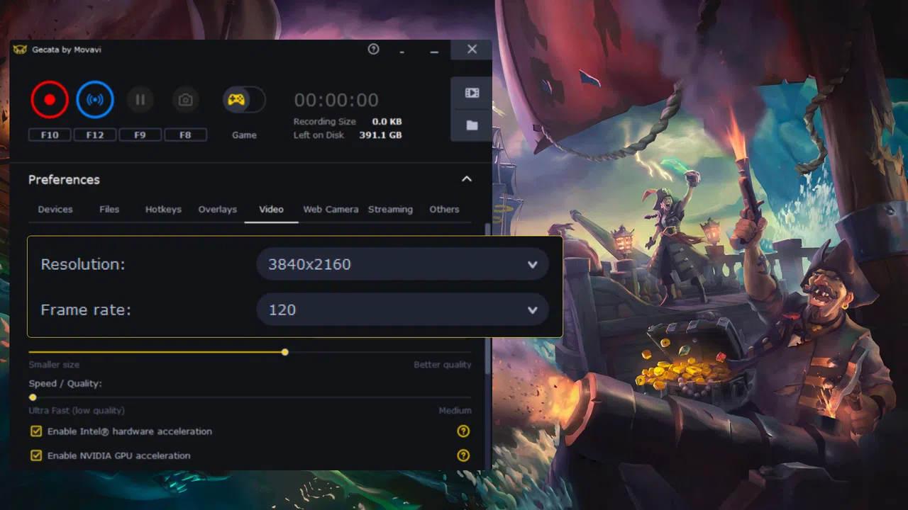 Gecata by Movavi 6 – Streaming and Game Recording Software Screenshot 2