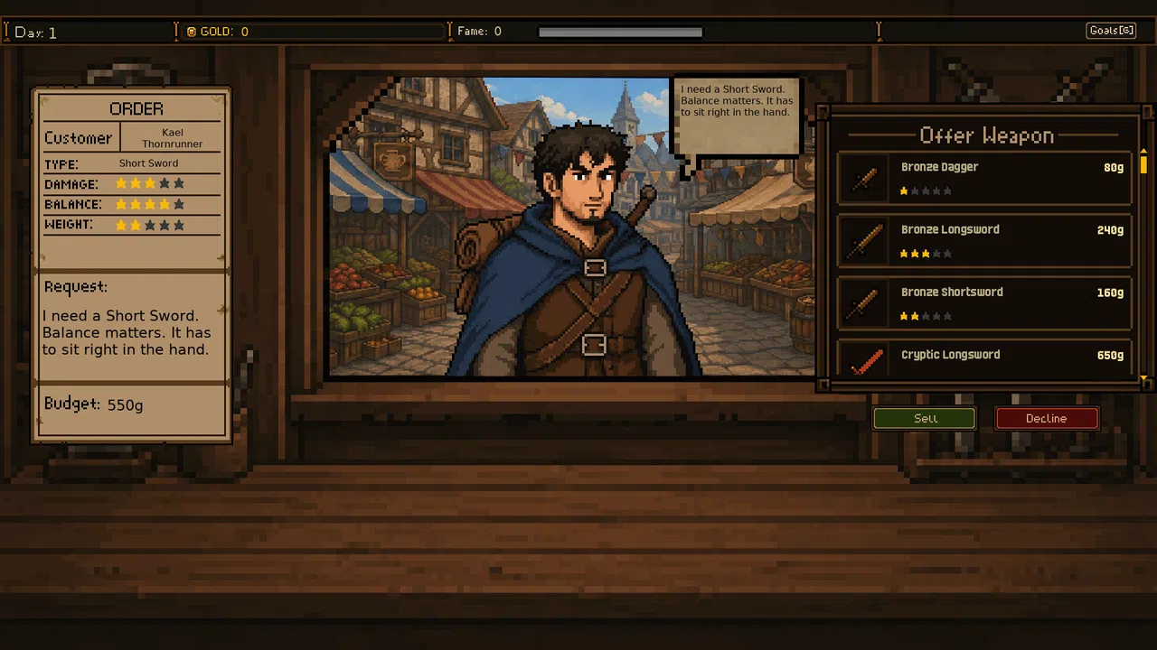Swordsmith of Greyhaven Screenshot 1