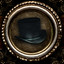 Robot gentleman icon