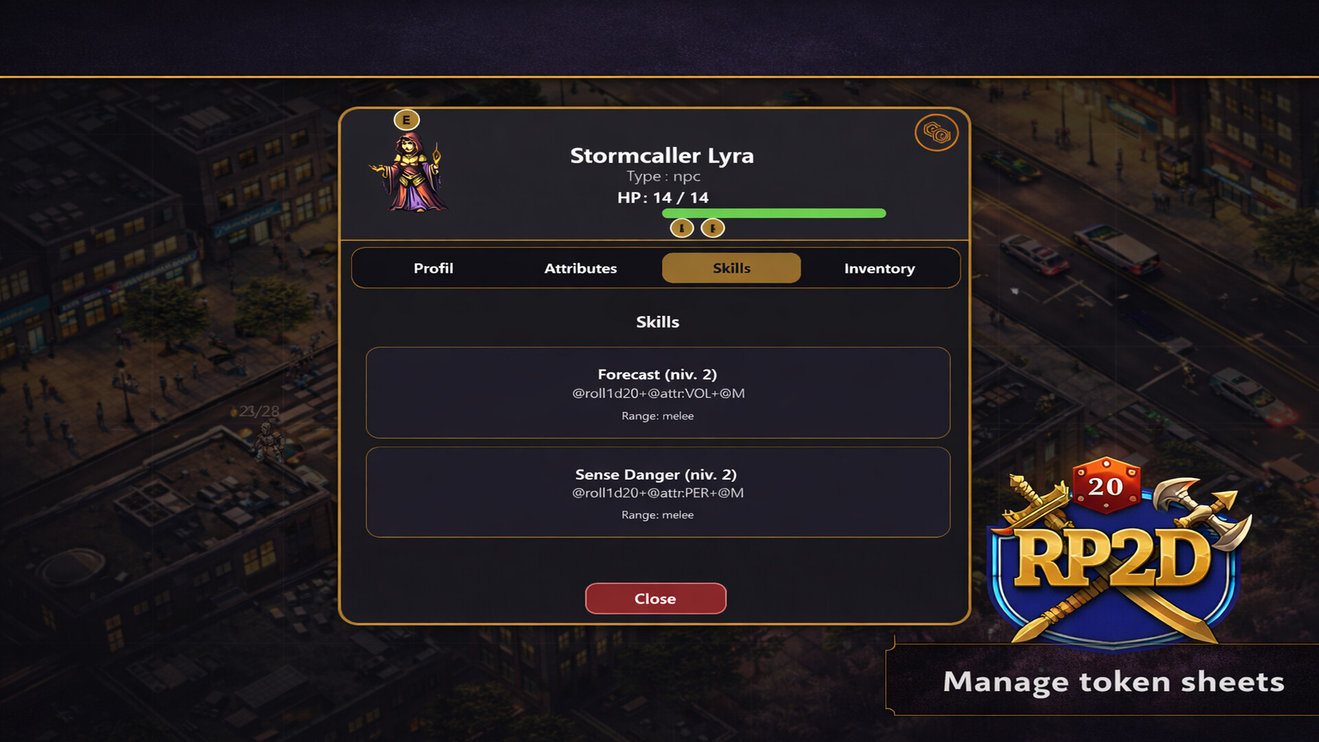 RP2D Virtual Tabletop Screenshot 5