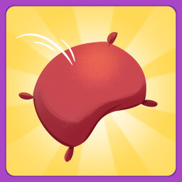 Make a super jump on pillows icon