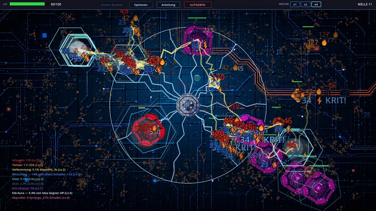 Cluster - Roguelike Tower Defense Screenshot 1