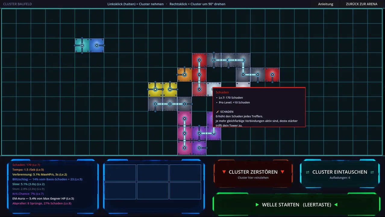 Cluster - Roguelike Tower Defense Screenshot 4