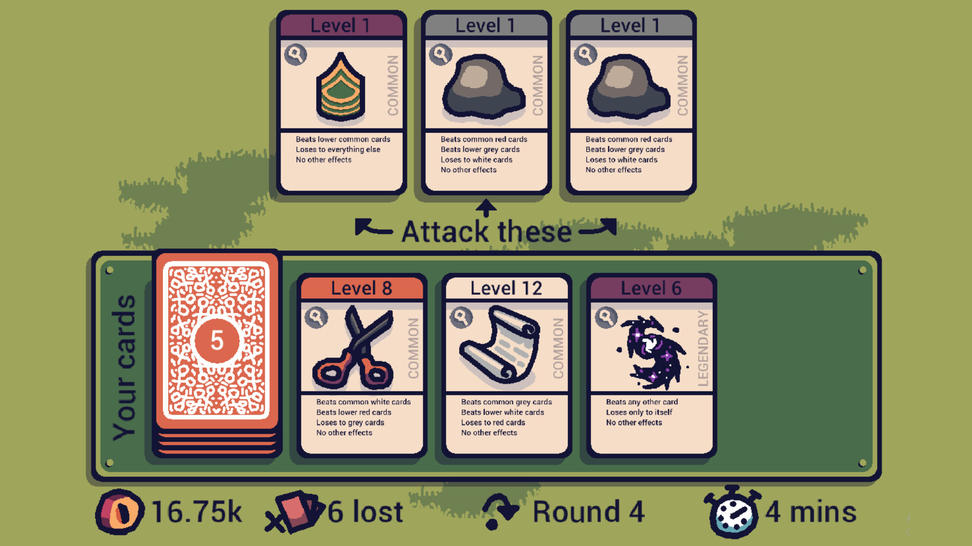 Deck paper scissors Screenshot 2