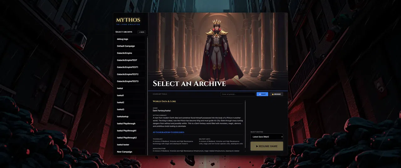 Myth-OS Demo Screenshot 9