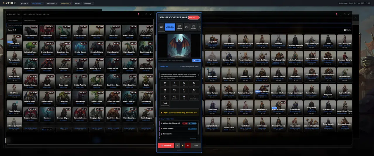 Myth-OS Demo Screenshot 12