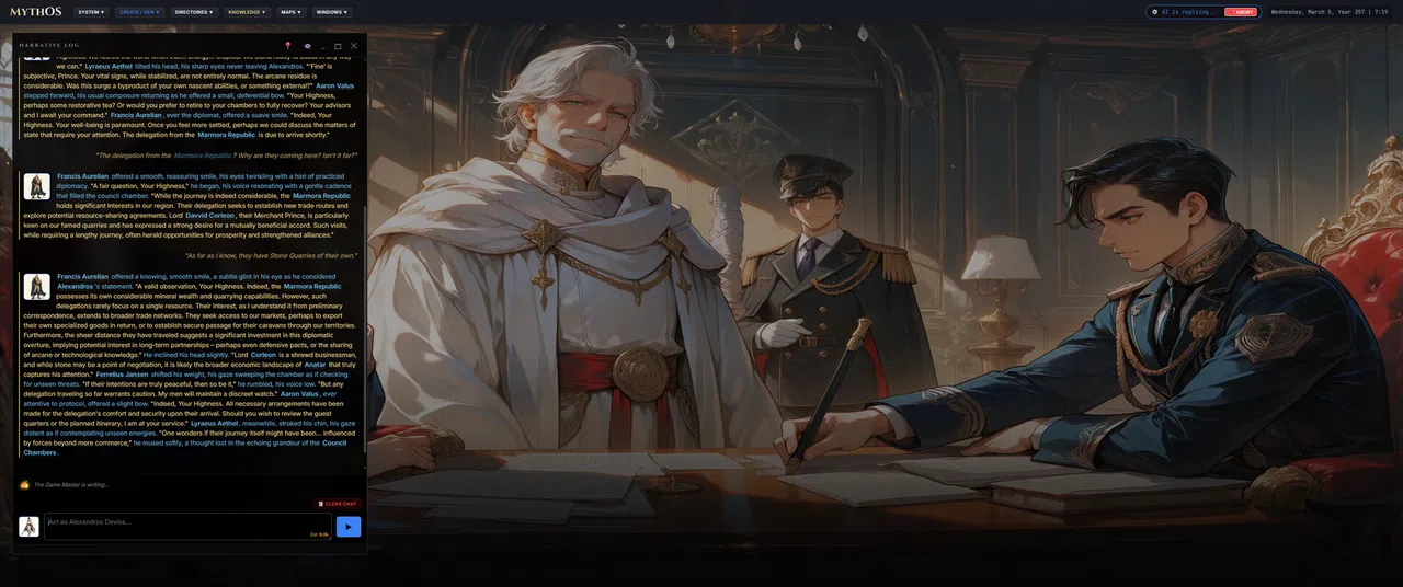Myth-OS Demo Screenshot 5