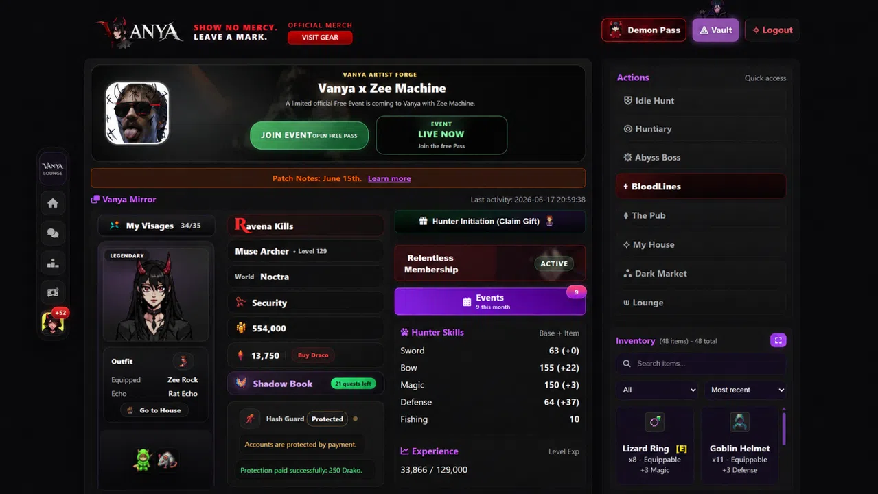 Vanya Online - Idle MMORPG Screenshot 2