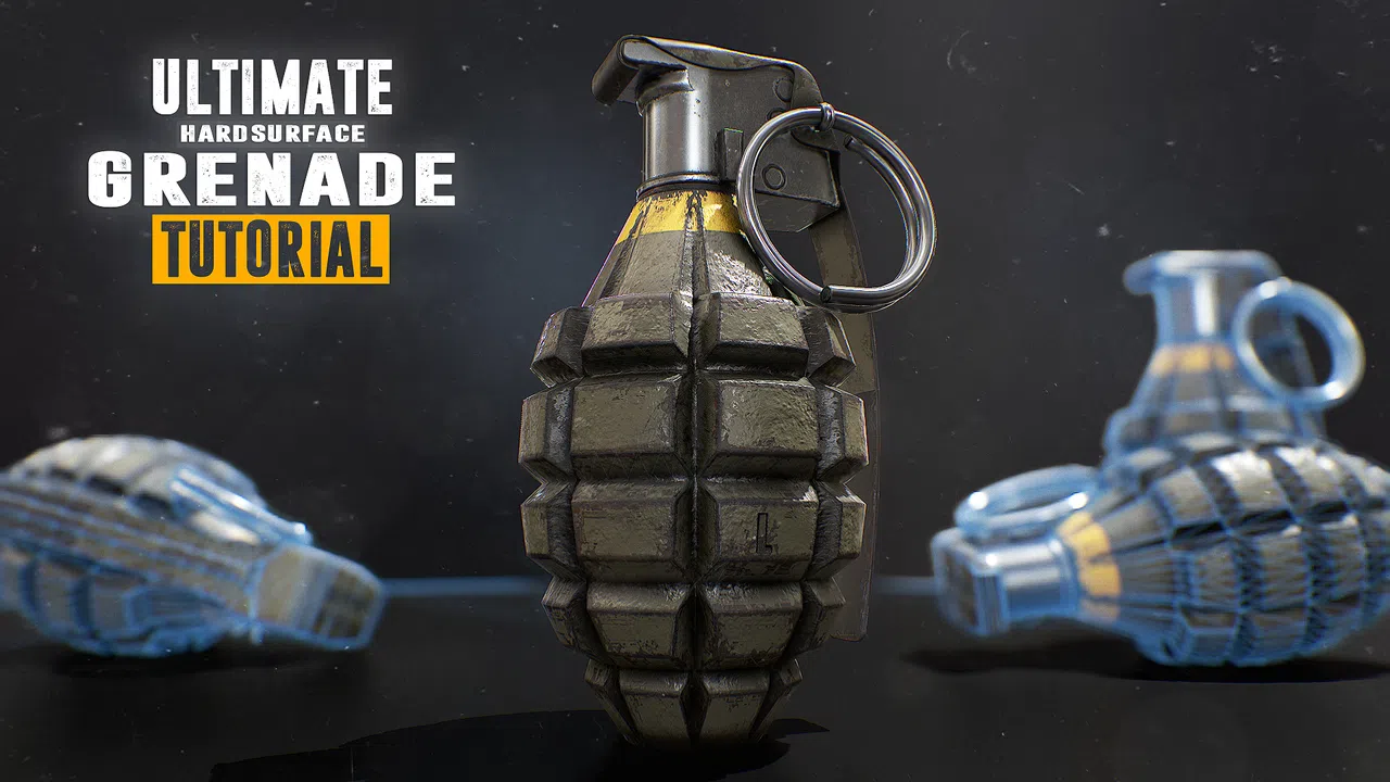 Ultimate Grenade Tutorial - Hardsurface 3D Course Screenshot 0
