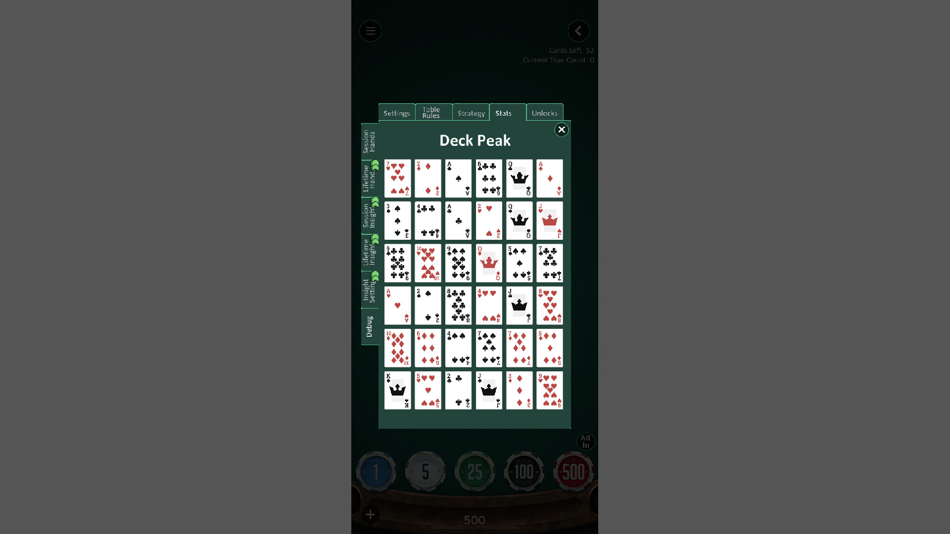 Steve's Blackjack Trainer Pro Screenshot 5