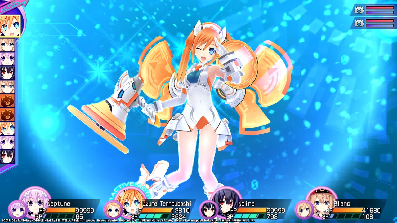 Hyperdimension Neptunia Re;Birth3 Uzume Battle Entry Screenshot 1