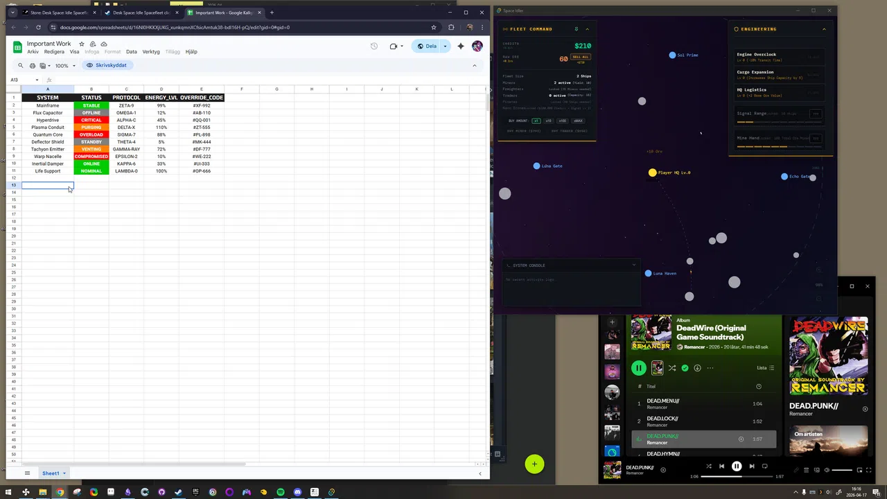 Desk Space: Idle Spacefleet clicker Screenshot 5