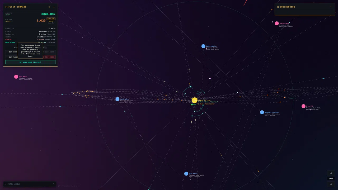 Desk Space: Idle Spacefleet clicker Screenshot 1