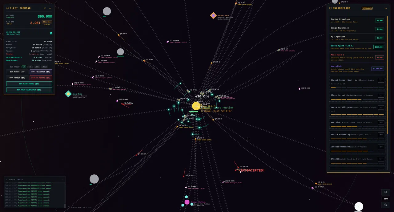 Desk Space: Idle Spacefleet clicker Screenshot 2