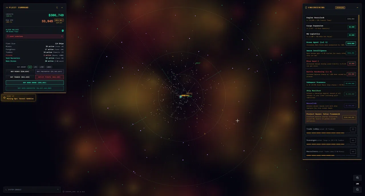 Desk Space: Idle Spacefleet clicker Screenshot 3