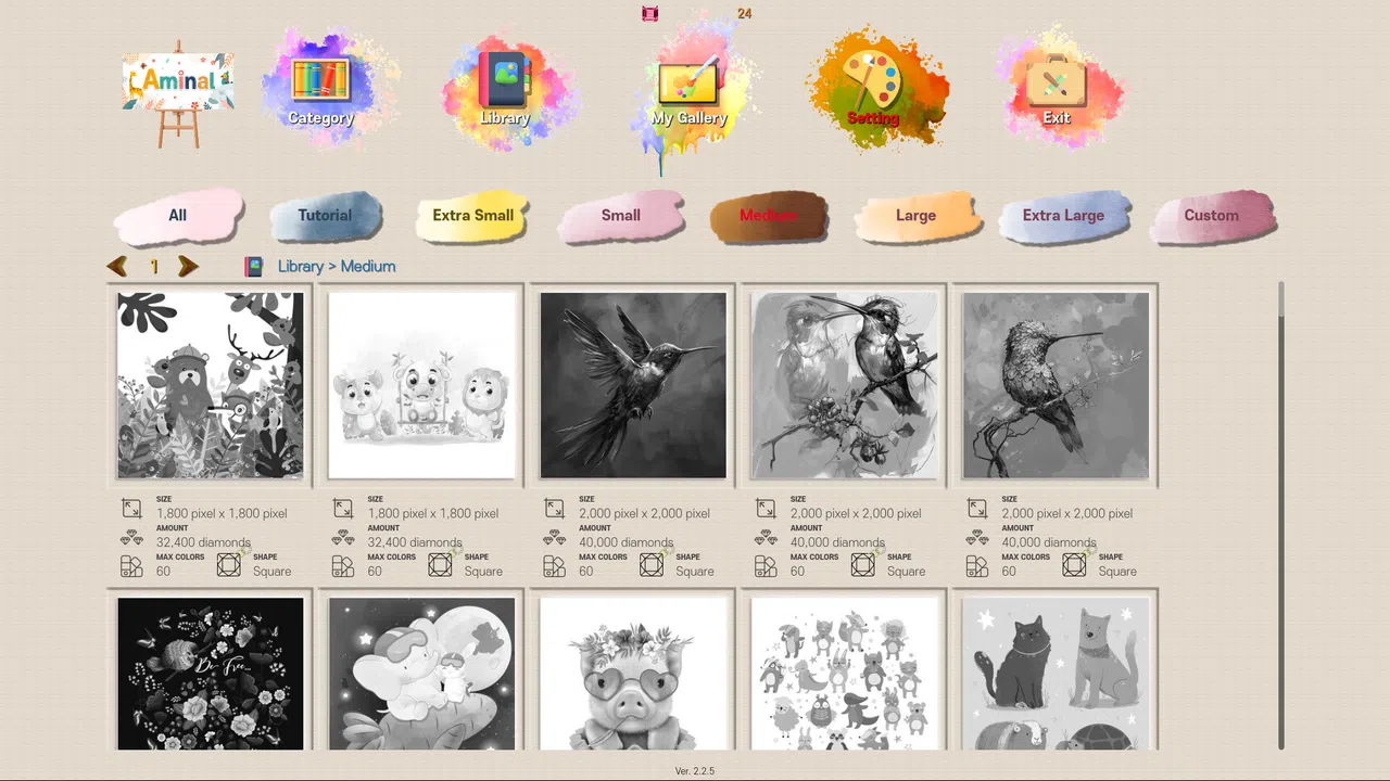 Diamond Painting - Animal Expansion Pack Screenshot 5